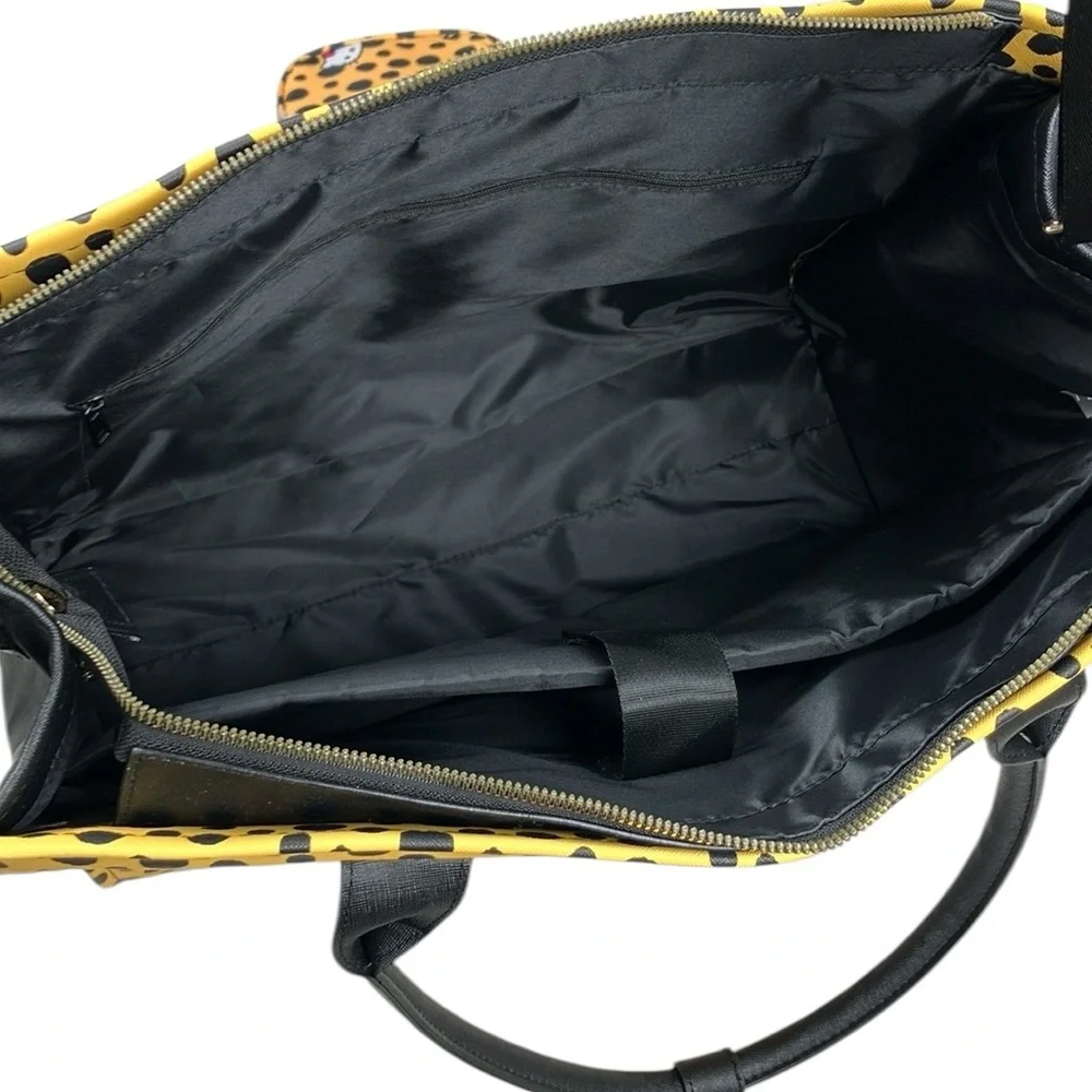Hello Kitty Cheetah Tote Bag 3 Pc Set Crossbody Purse NWT